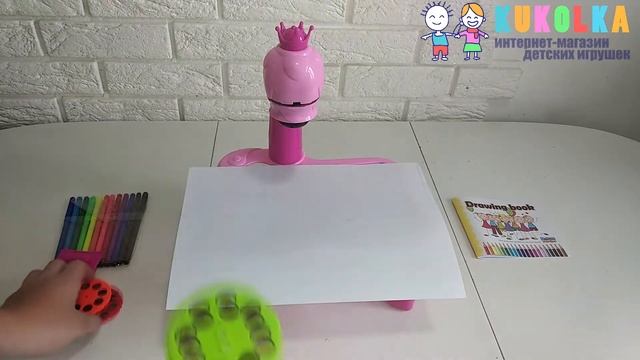 Проектор для рисования, музыка, свет, слайды, фломастеры, блокнот (YM 6446-6556 (Х)) смотреть онлайн