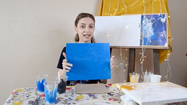 НЕВЕРОЯТНАЯ картина техникой ФЛЮИД АРТ за 5 МИНУТ смотреть онлайн