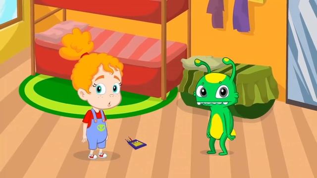 New Episode! Groovy The Martian - A little mermaid wants to steal his ball at the beach! смотреть онлайн