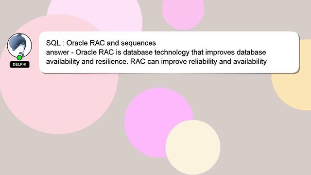 SQL : Oracle RAC and sequences смотреть онлайн