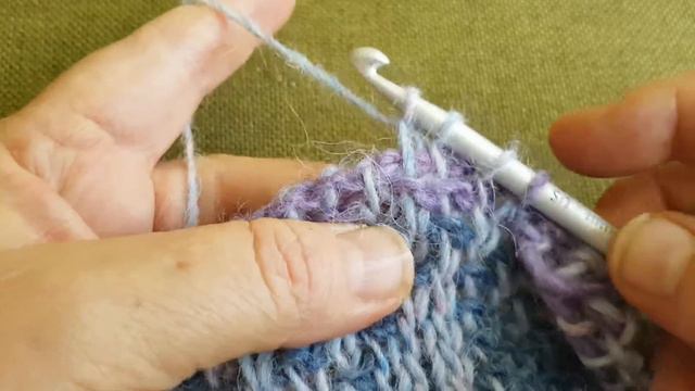 Tunisian Crochet purl stitch смотреть онлайн