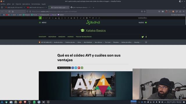 AL FIN!!! AV1 con Intel QSV en OBS STUDIO 30 FFMPEG 6.1 Arch Linux en gráficas Intel (ARC A770) смотреть онлайн