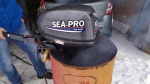 работа лодочного двигателя SEA-PRO 9.9 OTH после обслуживания
