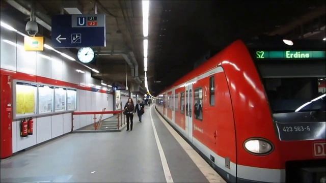 S Bahnen in München Hauptbahnhof Tief mit Flugzeugsound [ 03.2014 ] смотреть онлайн