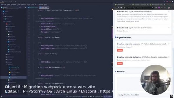 LiveCoding : Système de signalement & Vite js