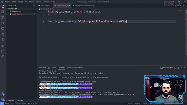 Extraindo TEXTOS de IMAGENS com o Python - PyTesseract смотреть онлайн