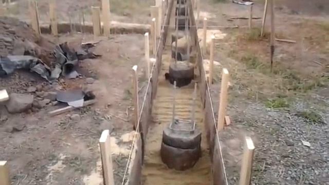 Свайно ростверковый фундамент за 14 дней своими руками. смотреть онлайн