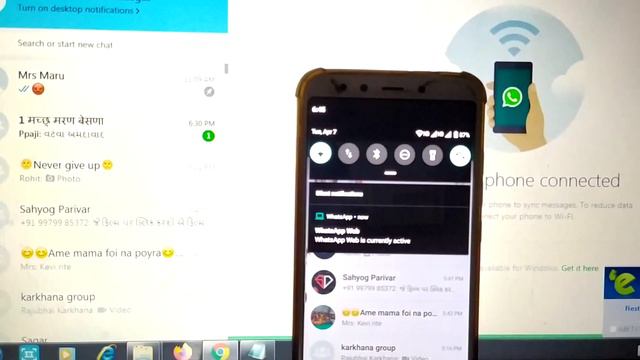 How to disable/hide Web WhatsApp is currently active notification in android | whatsapp web remove смотреть онлайн