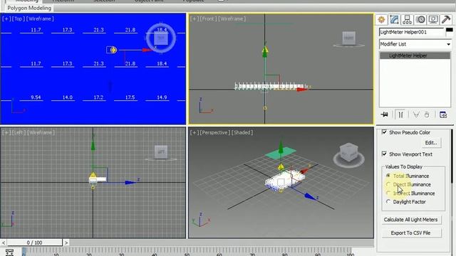 3DS Max Tutorial: Analyzing Light and Exporting CSV File. смотреть онлайн