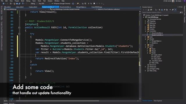 CRUD MongoDB Atlas using C# - part 4 - Update смотреть онлайн