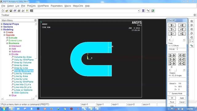 Curved beam analysis in ANSYS APDL . смотреть онлайн