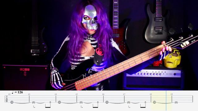 South Of Heaven - Slayer (BASS COVER & TABS) смотреть онлайн