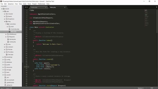 #15 Part 1 Simple Example Controller + resource routing Index + store + Show смотреть онлайн