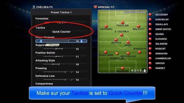 Pes 2013 - Best (Chelsea) Gameplan / Formation !!! (HD) смотреть онлайн