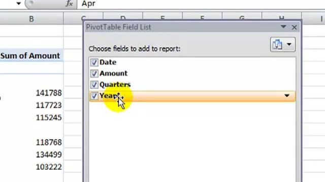 Group Transactions in Excel 2007 Pivot Table by Month, Quarter & Year смотреть онлайн