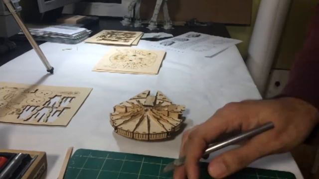 Assembling a Laser Cut YT-1300 Wood Kit - Star Wars смотреть онлайн