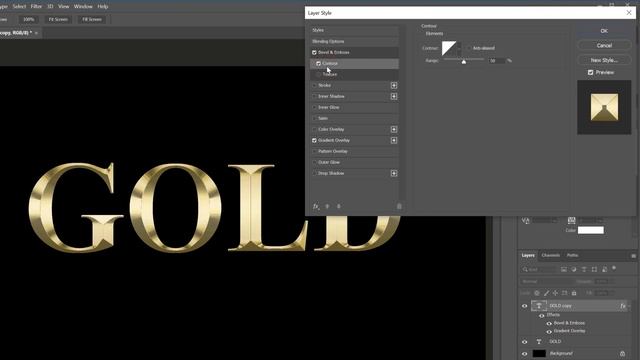 How To Create Gold Plated Text Effect In Photoshop CC 2021 смотреть онлайн