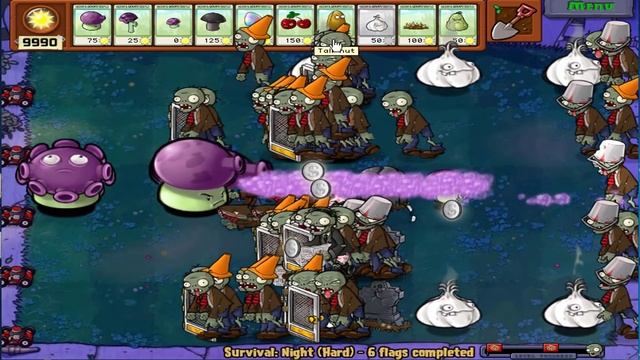 Plants vs Zombies Hack | Gloom-shroom + Scaredy-shroom + Fume-shroom vs All Zombies смотреть онлайн