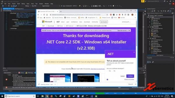 Xaramin - The Current .NET SDK Does Not Support Target .NET Standard 2.0