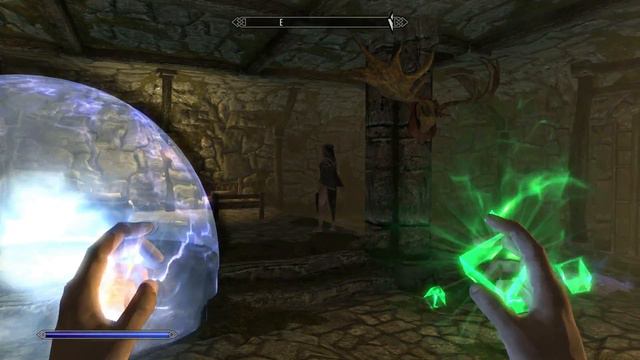 SKYRIM - Singularity Crush / Anti-Ghost Field spells смотреть онлайн