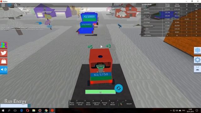 Роблокс. Продолжаем чистить дорогу все 9 игроков расчистили всю дорогу. смотреть онлайн