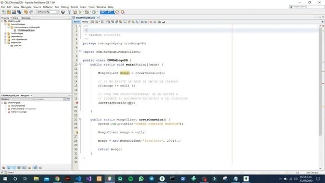 (CREATE) CRUD MongoDB en Java usando Apache NetBeans смотреть онлайн