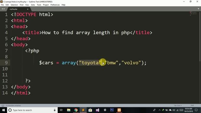 20 - Finding Array length in PHP | PHP and MYSQLI for beginers | Hindi / Urdu | Yazdan Haider смотреть онлайн