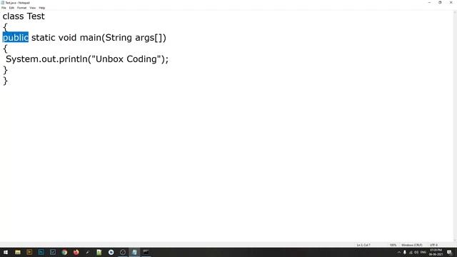 Why main() method is public in java in Tamil - UNBOX CODING смотреть онлайн