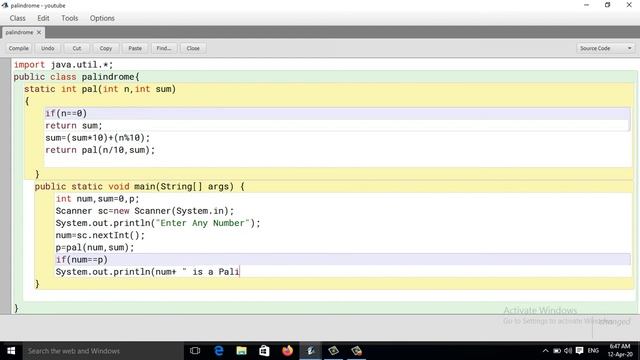Java Program To Check Palindrome Number Using Recursion (Hindi) смотреть онлайн