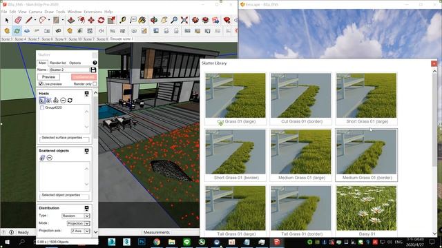 「Render Showdown3」 Enscape2.7 VS D5Render 1.5.1 Exterior Render Quality Compare! Who's better? смотреть онлайн