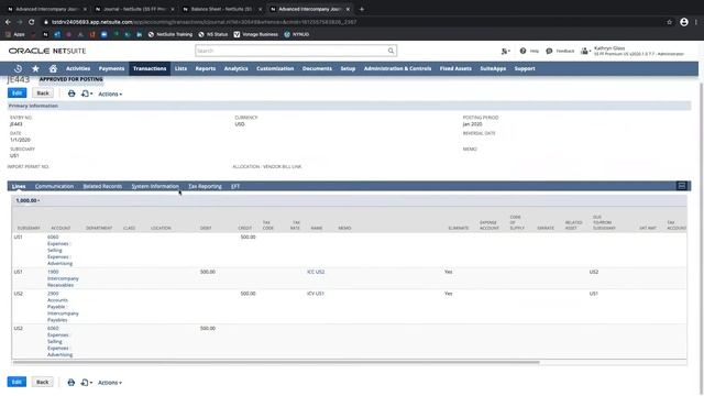 Exploring NetSuite: Intercompany Functionality Part 2 (A NetSuite Tutorial) смотреть онлайн