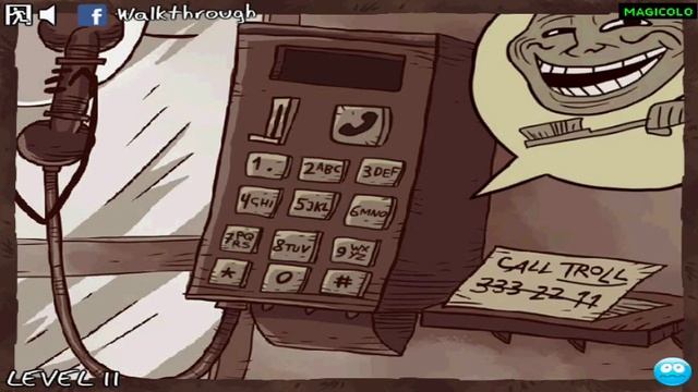 Trollface Quest 3 walkthrough game solution video Magicolo 2013 смотреть онлайн
