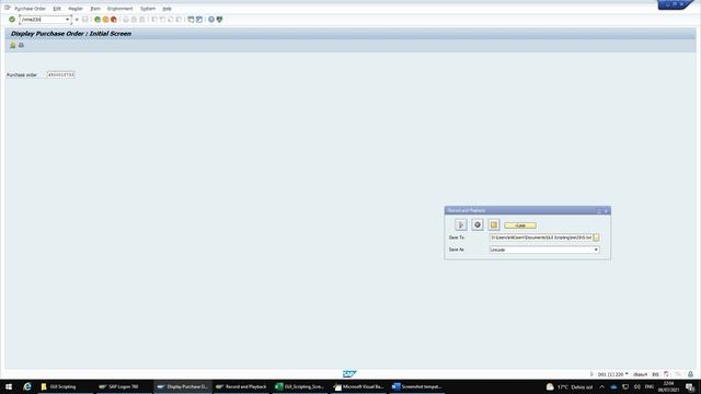 Taking SAP screenshots with GUI Scripting смотреть онлайн