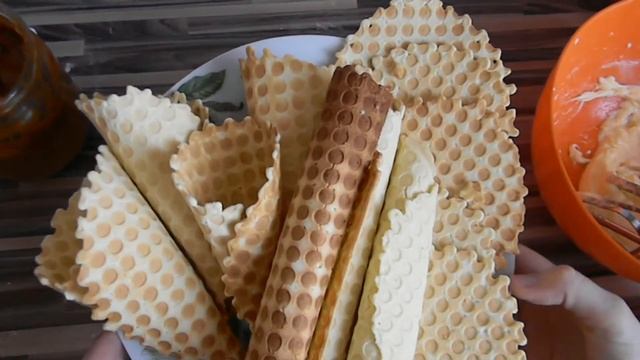 Вафельные Трубочки/ Рожки/ Вафельный десерт смотреть онлайн