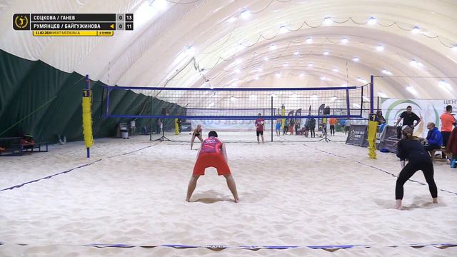 Финал: Соцкова / Ганев VS Румянцев / Байгужинова | MIXT MEDIUM A - 11.02.2024 смотреть онлайн