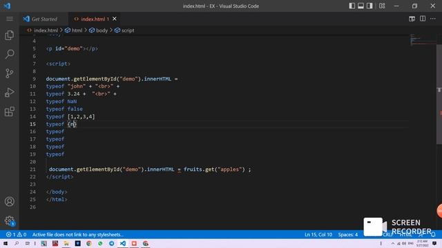 JavaScript typeof смотреть онлайн