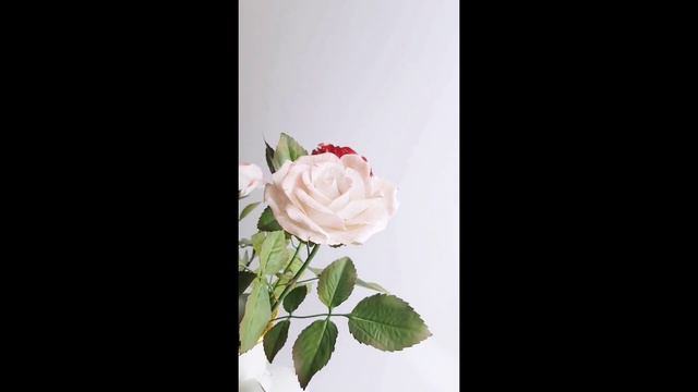 Porcelain soft pink rose, high firing ceramics смотреть онлайн