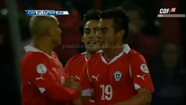 ⚽🇨🇱 Gol Eduardo Vargas, Chile 2-0 Perú, Eliminatorias 2014 смотреть онлайн