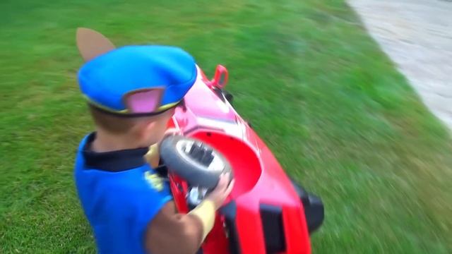 Dima Transforming Red Power Wheels Car To Giant Car