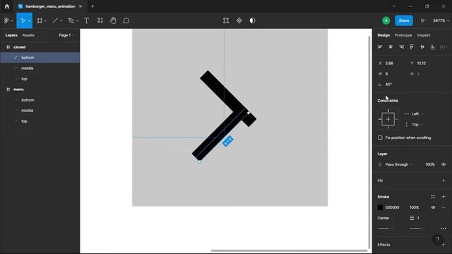Figma tutorial - Hamburger menu animation | UI/UX design смотреть онлайн