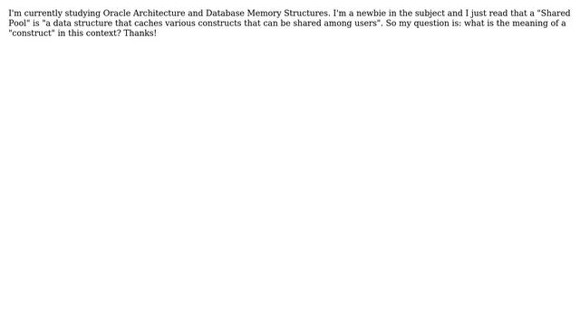 What is a construct in Oracle? смотреть онлайн