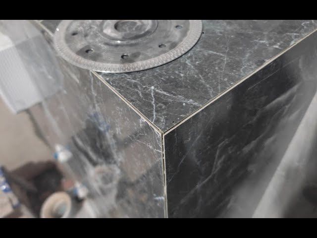 Запил плитки (заусовка) под 45°керамогранит 60 x 120 см - Болгаркой ! Это сможет каждый ! смотреть онлайн