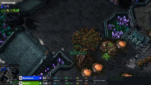 A new Mirror Matchup (Xayid Race)! StarCraft 2 XvX Scion Cast: Quantinum (X) vs Quoror (X) смотреть онлайн