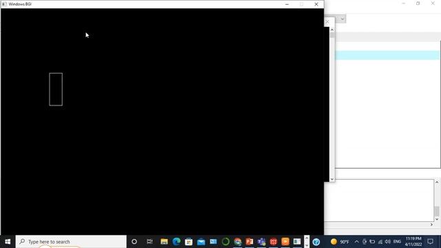 C++ Code to draw rectangle смотреть онлайн