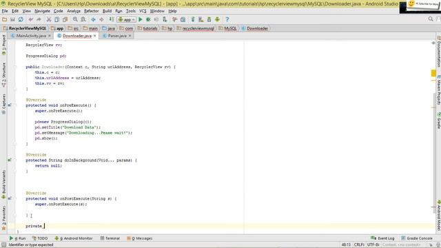 Android MySQL Database 03 - Select and Show In RecyclerView With AsyncTask [HttpUrlConnection] смотреть онлайн