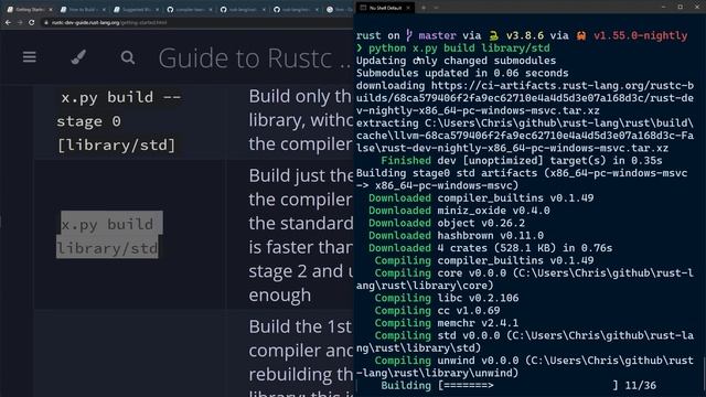 Compiling the Rust Compiler on Windows | Rustlang Let's Code смотреть онлайн