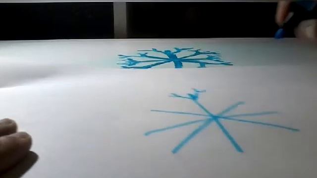 Как нарисовать снежинку легко смотреть онлайн