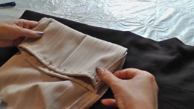 Как подшить синтетические брюки без машинки шов козлик смотреть онлайн