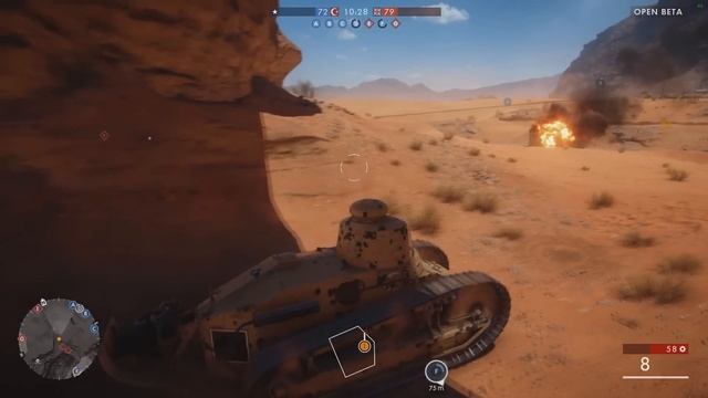 Battlefield 1 Бета ★ Танки Нагибают? Раунд в 41-0! смотреть онлайн