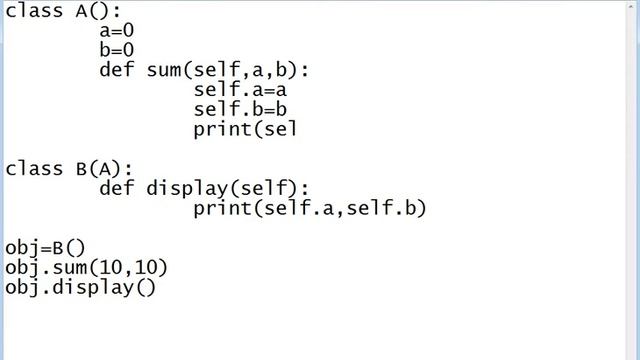 Python- Multiple inheritance смотреть онлайн
